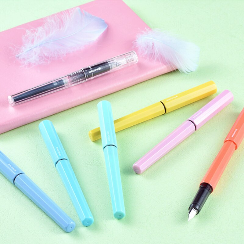 일본 플래티넘 펜 PQ-200, 작은 유성 컬러, 마카롱 컬러, 학생 쓰기 F 팁 펜, 학습 문구, 사무용품